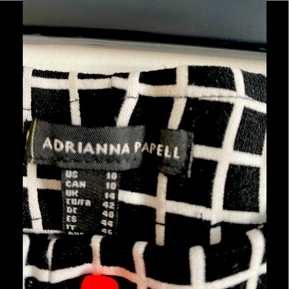 Black and white size 10 trousers, stretch material. - Picture 3 of 3